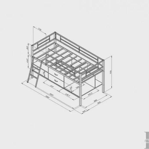 Кровать-чердак «Севилья-Я-МИНИ»